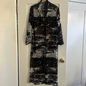 Sheer Maxi button up